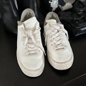 Sam Edelman White Leather Sneakers size 6.5